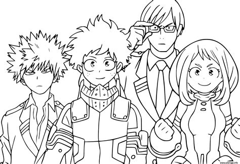 Free Printable My Hero Academia Coloring Pages